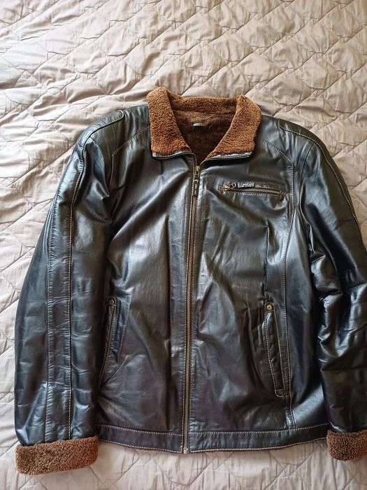 Зимова шкіряна куртка, XL