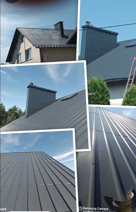 Malowanie dachów, mycie dachów, kostki, elewacji, kominy i rynny