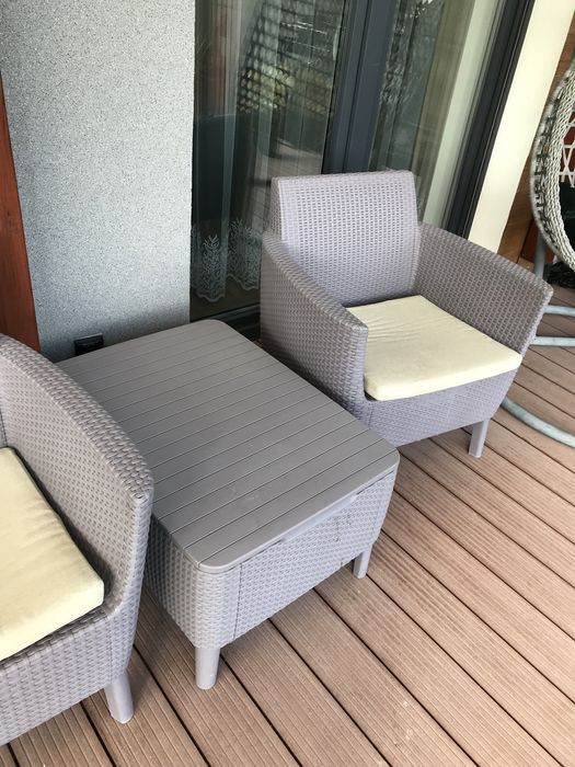 Zestaw ogrodowy ratanowy