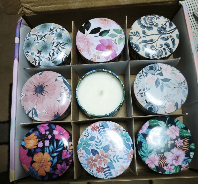 2 Conjuntos 9 Velas Aromáticas Soja Natural