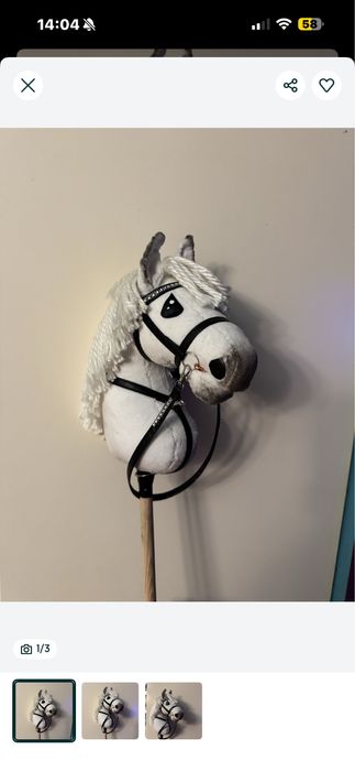 Hobby horse bialy cieniowany