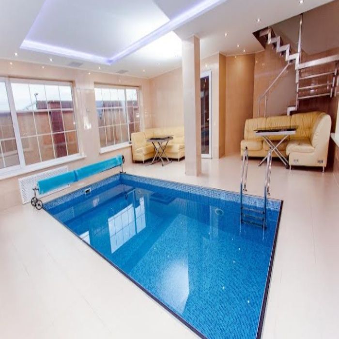 #434 котедж подобово з теплим басейном і великою альтанкою