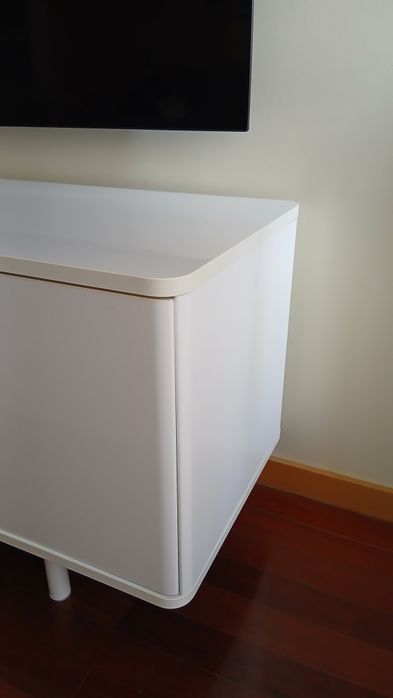 Movel TV - Lacado branco 160cm