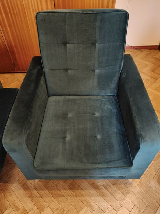 Sprzedam fotel w bardzo dobrym stanie butelkowa zieleń