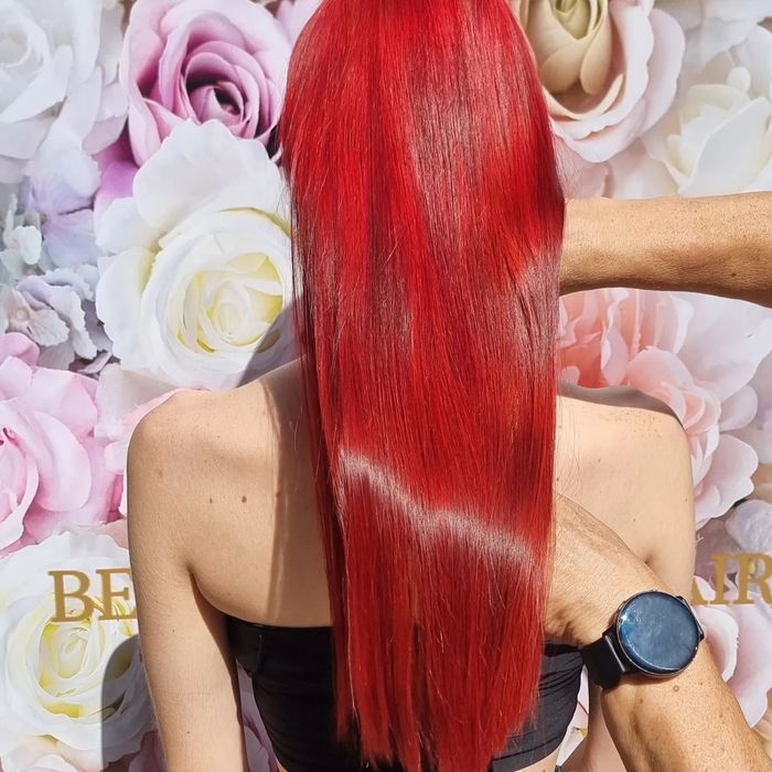 Pielęgnacja włosów wygładzenie efekt wyprostowania keratyna botox