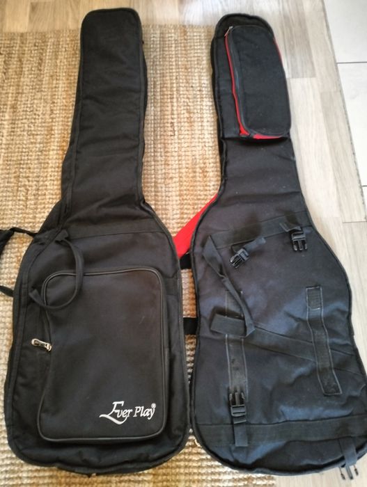 Dwa pokrowce na gitarę basową ( gig bag )
