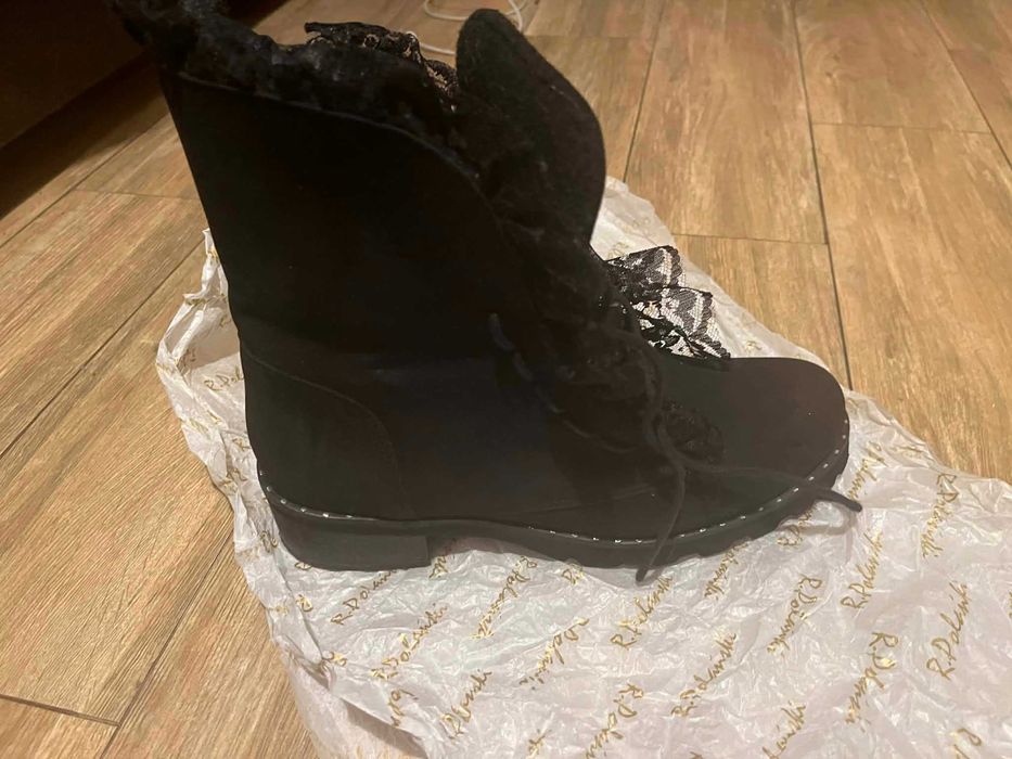 botki czarne Polański rozm.40
