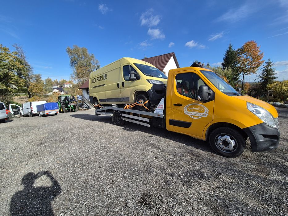 Pomoc drogowa holowanie wyciąganie z rowów transport aut