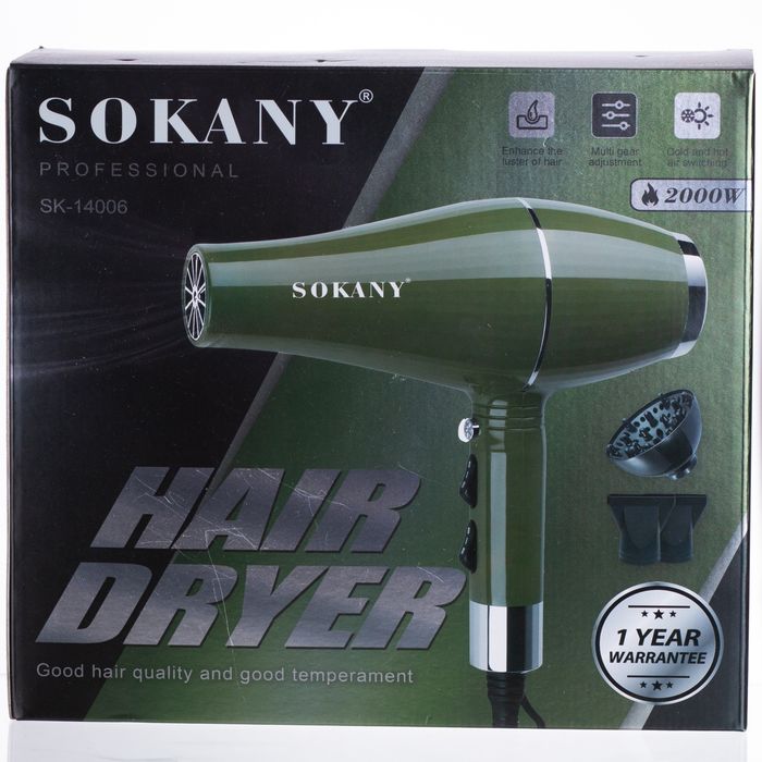 Фен для волосся SOKANY з насадками