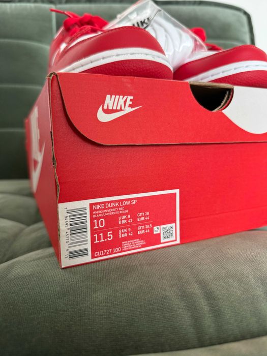 Nike Dunk Low University Red