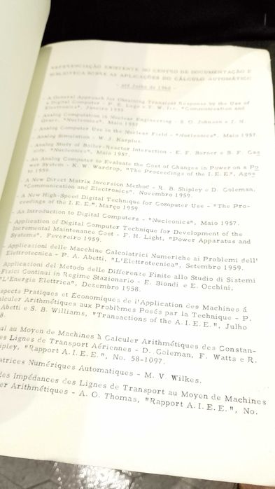 Máquinas Calculadoras 1960 Companhia Nacional de Electricidade