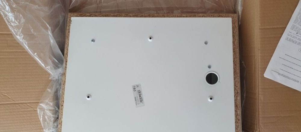 Plafon "Argon" Tequila 1509 50 x 50 cm postarzane drewno mleczne szkło