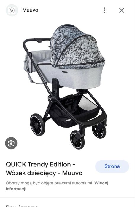 Wozek gondola spacerówka i adaptery muuvo quick