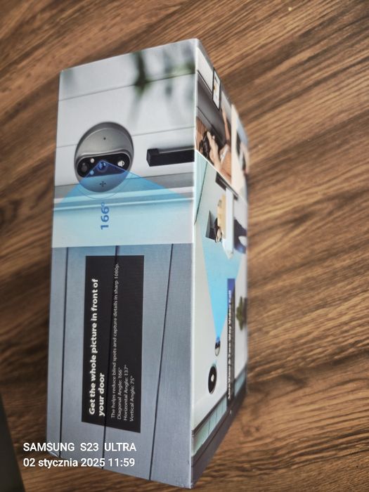 Bezprzewodowy Inteligentny wizjer HD do drzwi.