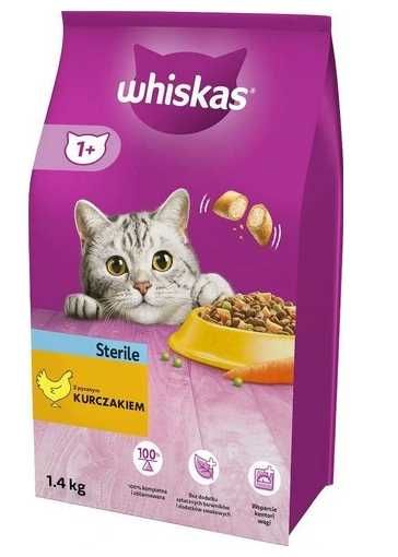 Whiskas Sterile z kurczakiem - sucha karma dla kotów - 1,4 kg