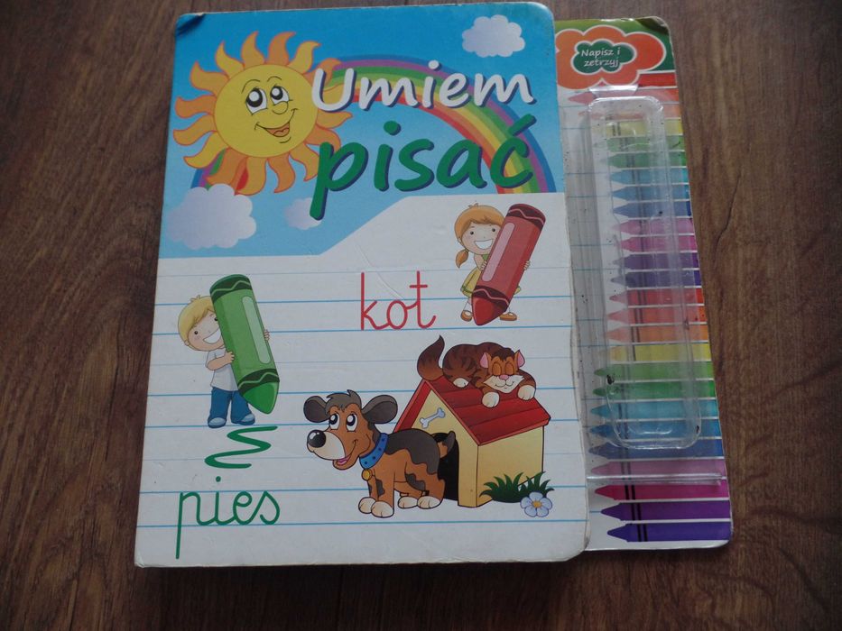 Umiem pisać - Zmazywalna Książka książeczka do nauki pisania