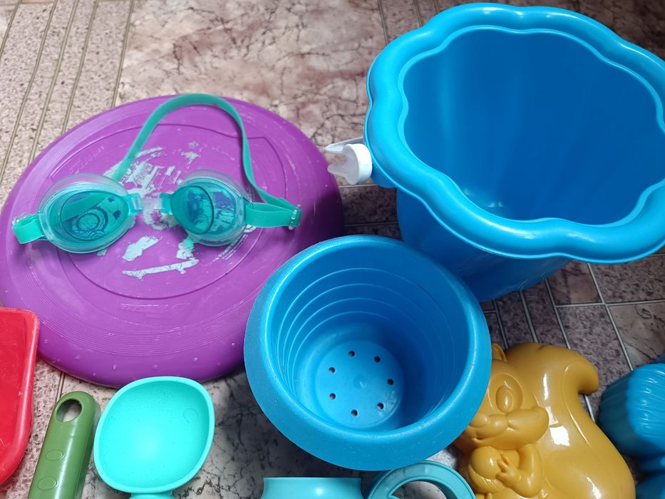 Пасхи детские для песочницы или пляжа, ведро, лопатка, грабли, формочк