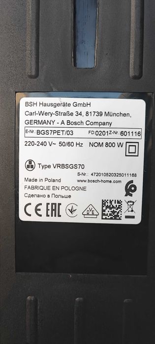 aspirador Bosch como novo