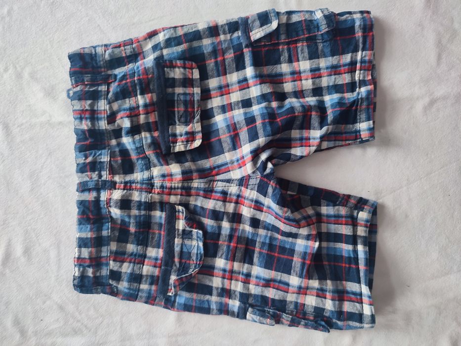 Spodenki szorty w kratę rozmiar 104 topolino