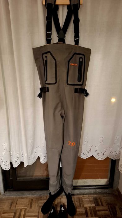 Waders Daiwa Respiráveis 4C + Botas Seac Rock Boots HD 3mm