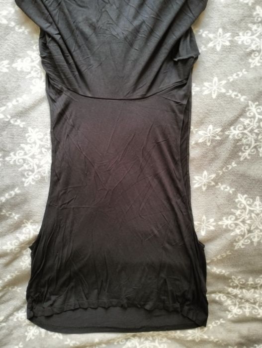 Koszula ciążowa, T-shirt, krótki rękaw, do karmienia, czarna