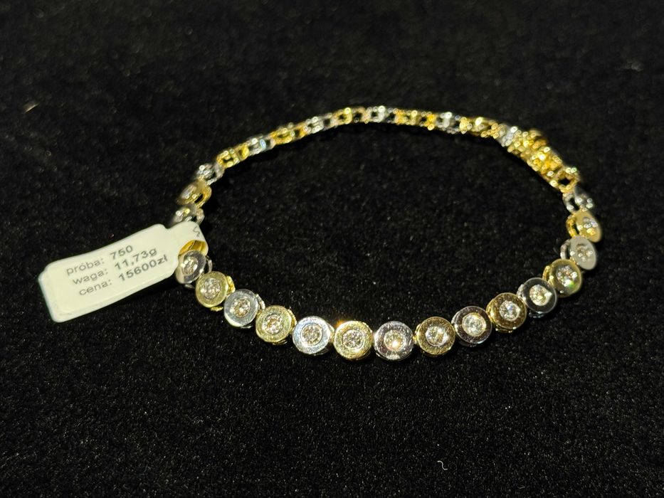 Bransoletka z diamentami
