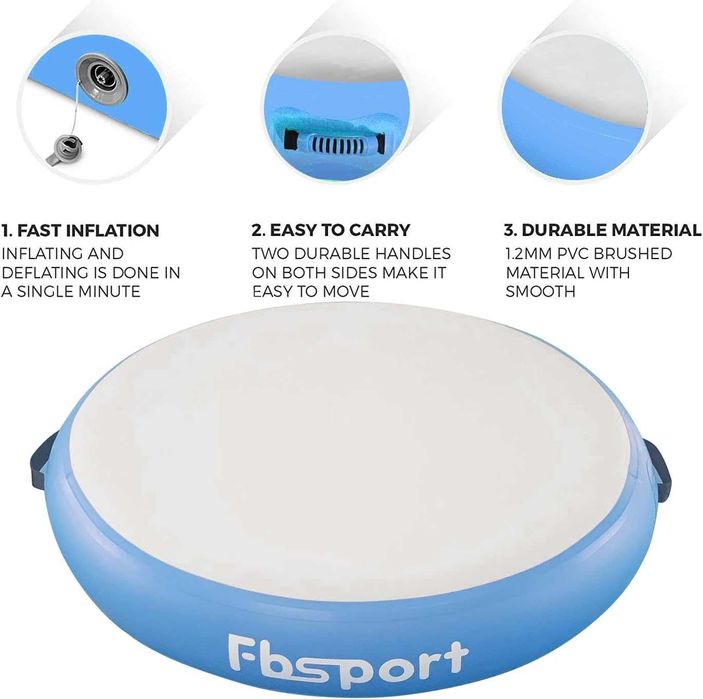 FBSPORT nadmuchiwana koło treningowe z pompką średnica 140 cm