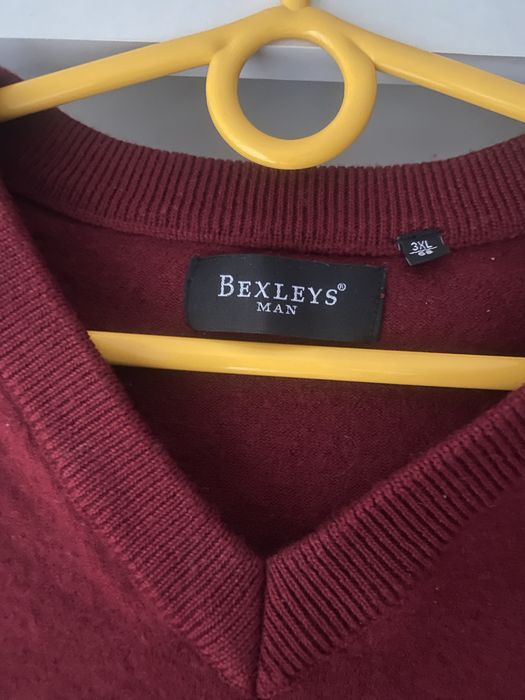 męski wełniany sweter ciepły  wełna elegancki