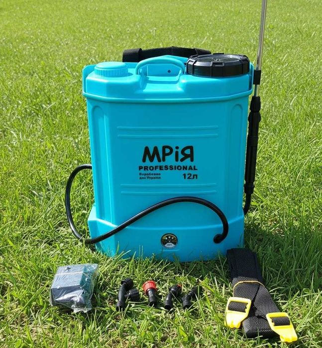 Аккумуляторный опрыскиватель Мрия 12 литров с аккумулятором