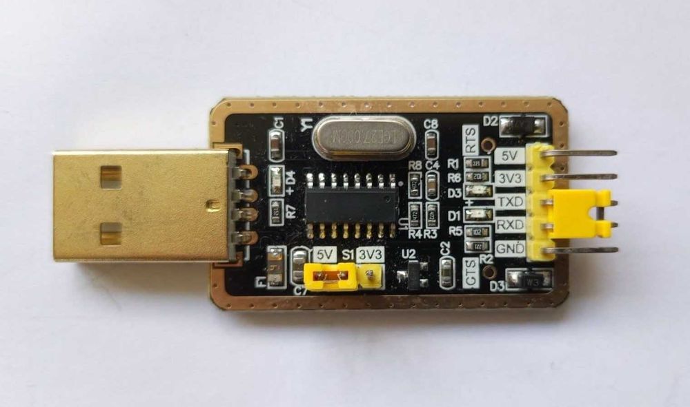 Адаптер USB 2.0 -  UART TTL CH340G скорость до 2 MBit уровни 3 / 5 V
