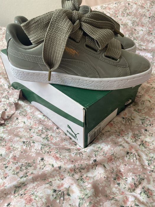 Adidasy Puma lakierowane kokarda rozmiar 38