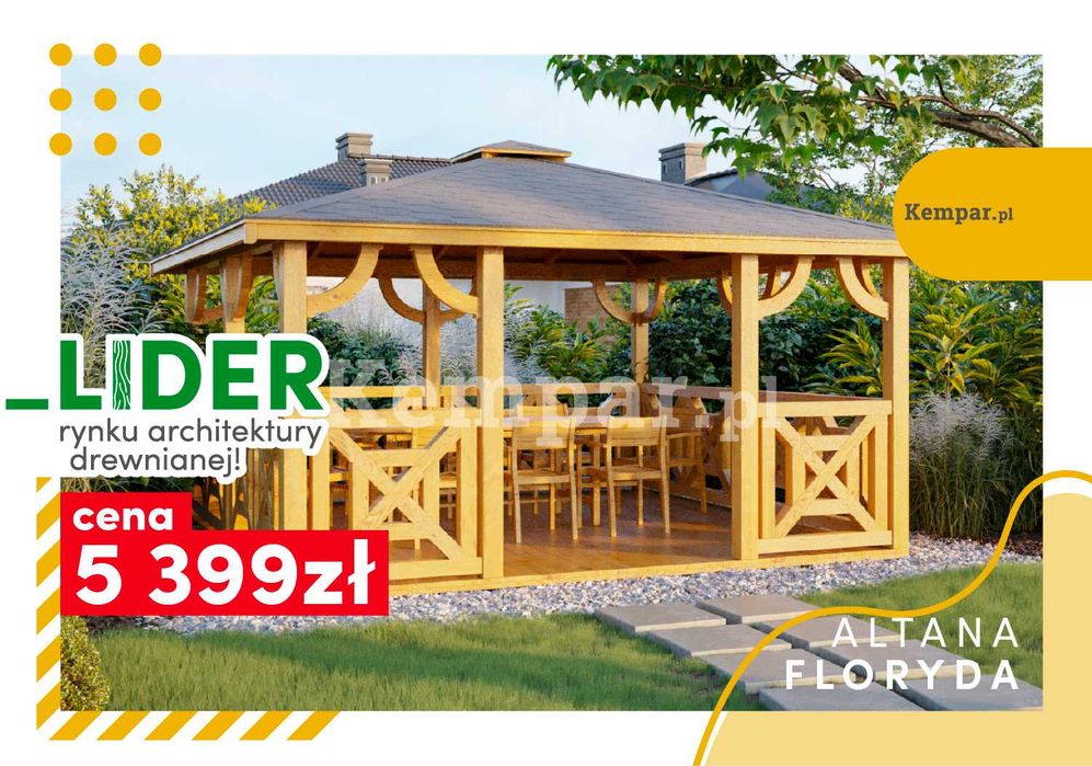 Altana Altanki Altanka ogrodowa drewniana FLORYDA