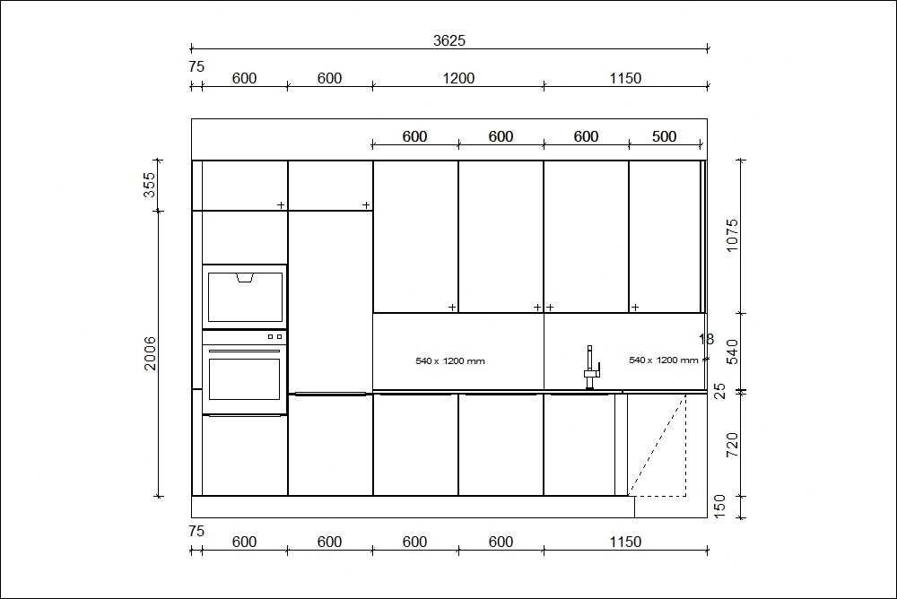 Meble kuchenne ATLAS – wyprzedaż – model NELA z blatem laminowanym
