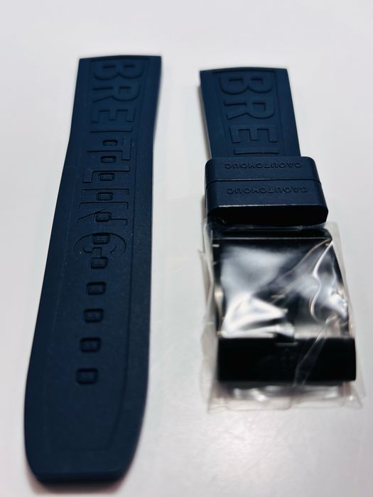 Pasek do zegarka Breitling Superocean 24mm granatowy