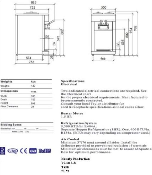 Máquina de Gelados Soft - Altamente lucrativa