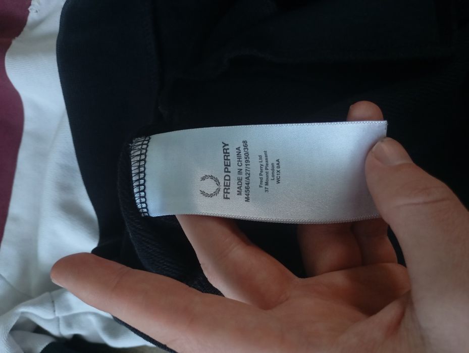 Оригінальний 1/3 зіп Fred Perry S