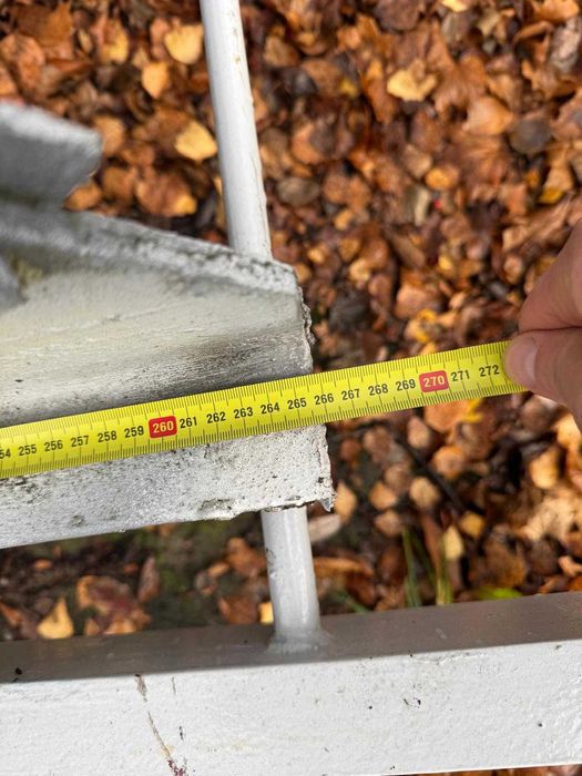 Schody stalowe, stopnie z kraty WEMA - używane