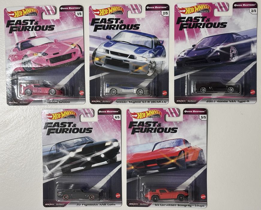 Set Premium Hot Wheels Fast Furious