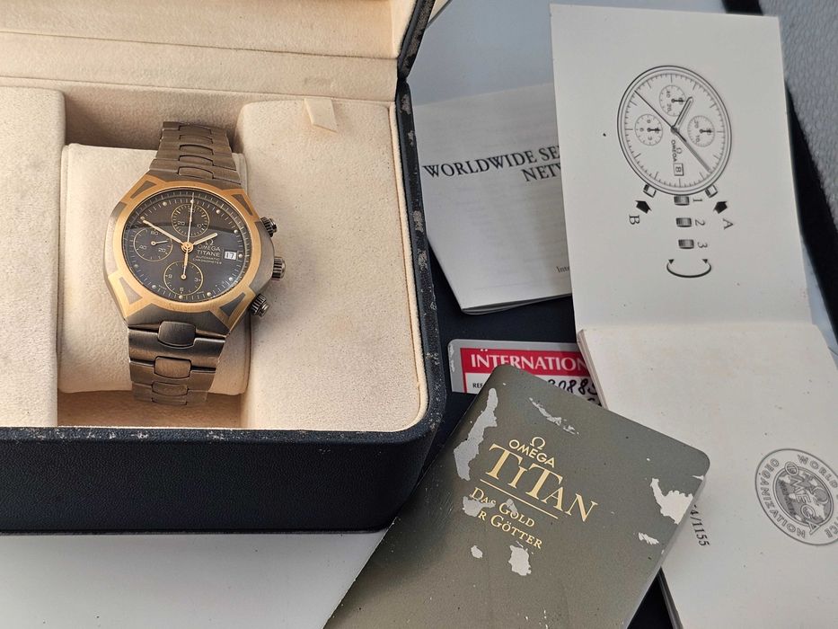 Omega Seamaster Polaris Automatic 18K gold/tytan największy 41 mm full