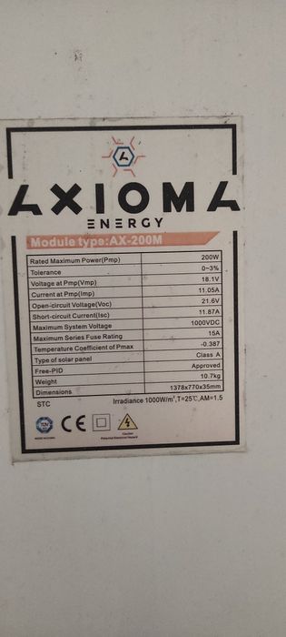 Продам солнечные панели 200w 2 штуки, цена за 1