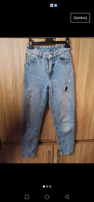 Spodnie Bershka Mom Jeans 32