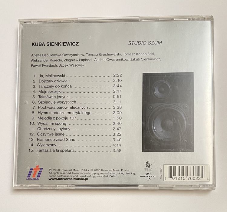 Kuba Sienkiewicz Studio Szum cd 2000