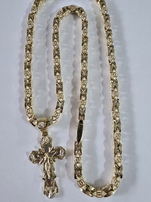 Piękny złoty zestaw Cartier PR.585 14K