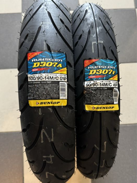 DUNLOP3.00,3.50-10,90/90,80/100-10,90/90-12,90/90-14,100/9 D307