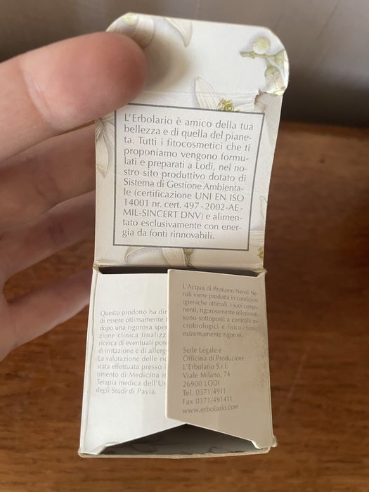 Парфумована вода Neroli L'Erbolario