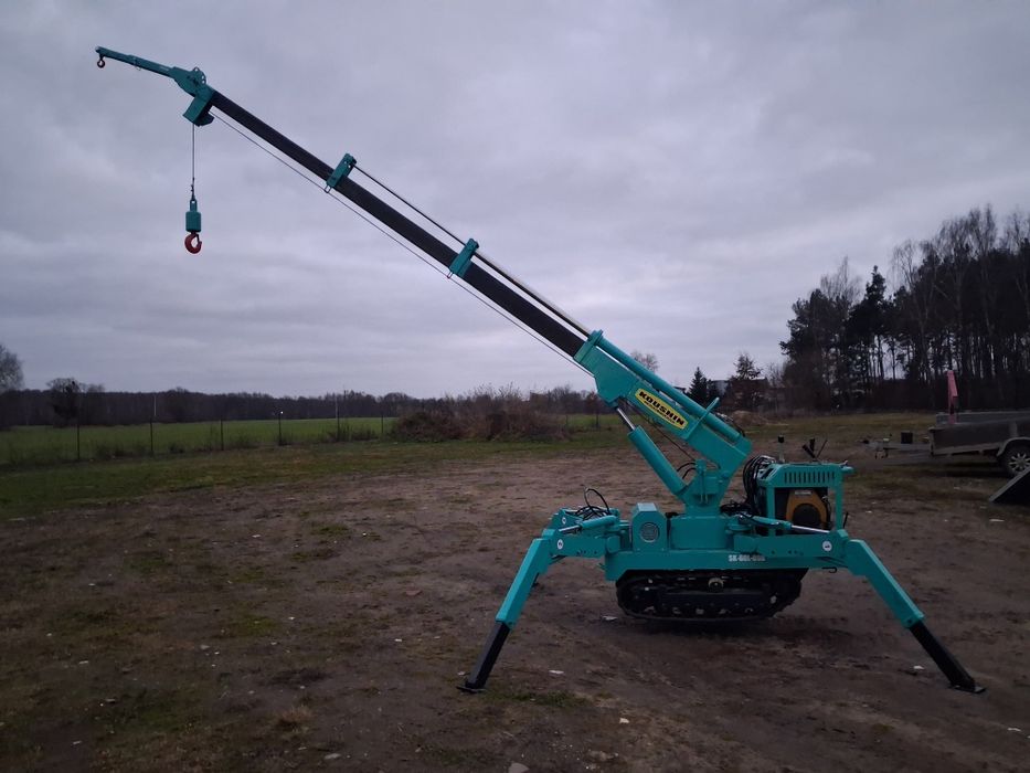 Mini Żuraw gąsienicowa dźwig pająk Koushin bi energy maeda unic