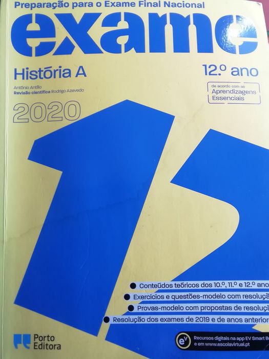 História Exame Nacional 12 Ano, como novo