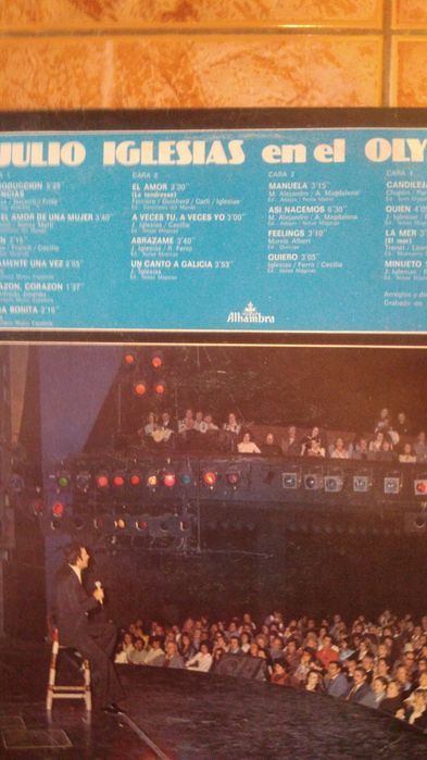 Coleção  de Nat  King Cole e Júlio  Iglesias no Olympia