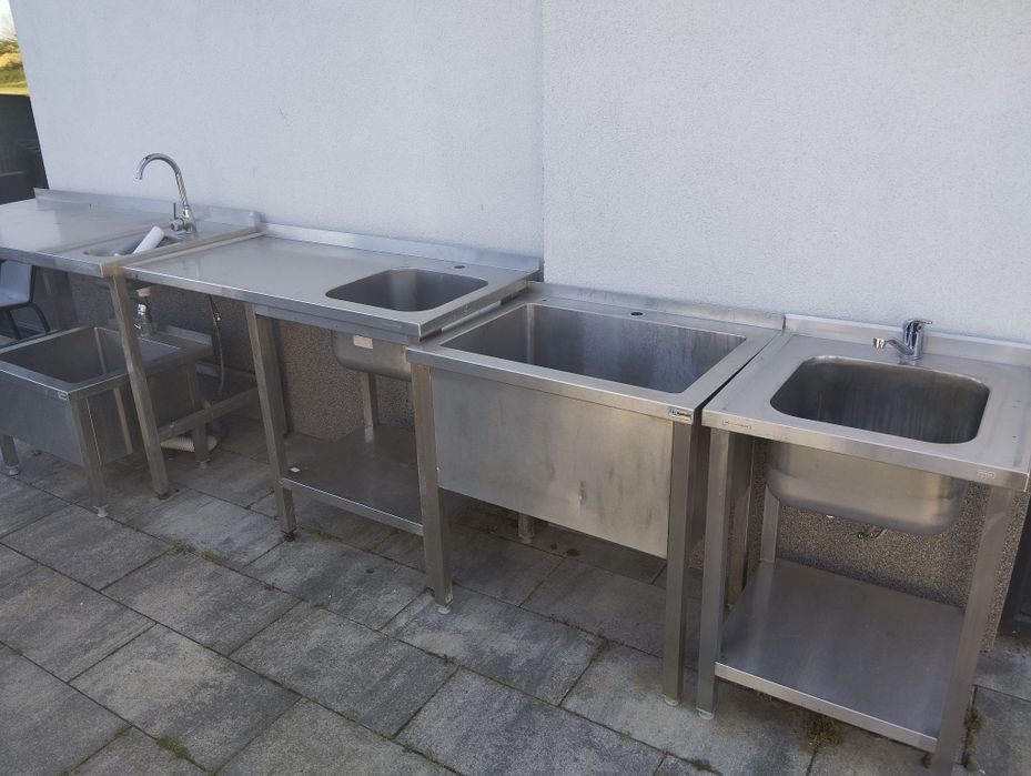 Stół gastronomiczny że zlewem