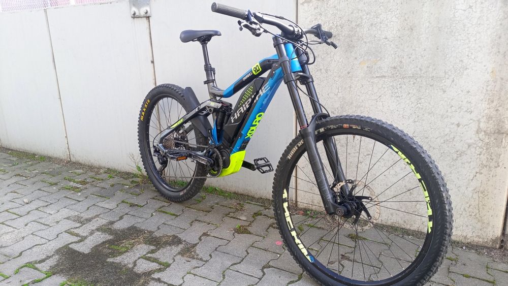 rower elektryczny haibike 220-200/dwnhill9.0/yamaha/27,5plus/1x11speed/rock shox/magura/jak Nowe/mały przebieg 1845km